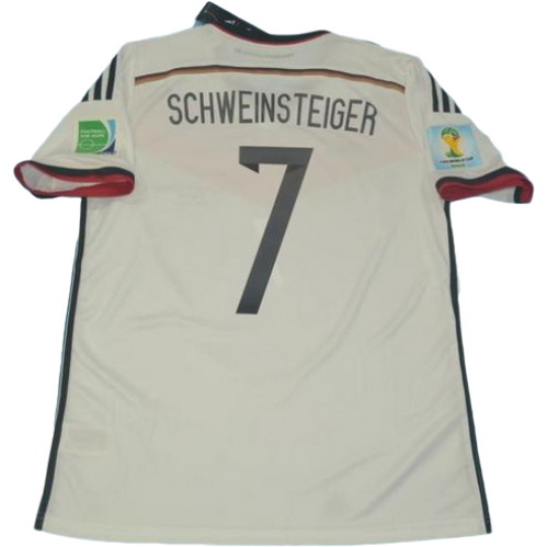 prima maglia schweinsteiger 7 germania copa mundial 2014 bianco uomo