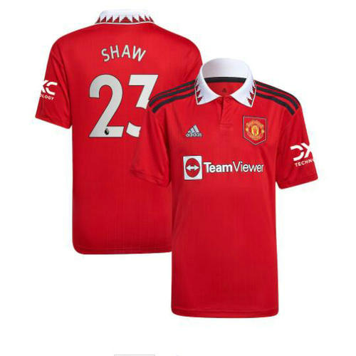 prima maglia shaw 23 manchester united 2022-2023 uomo