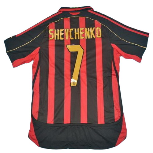 prima maglia shevchenko 7 ac milan 2006-2007 rosso uomo