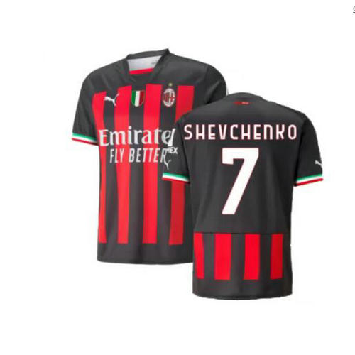 prima maglia shevchenko 7 ac milan 2022-2023 uomo