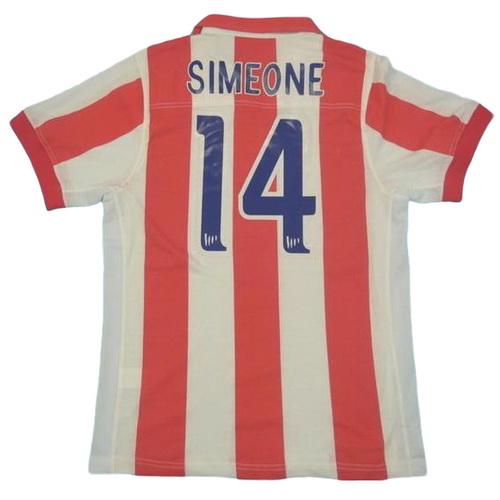 prima maglia simeone 14 atlético madrid 2002-2003 rosso bianco uomo