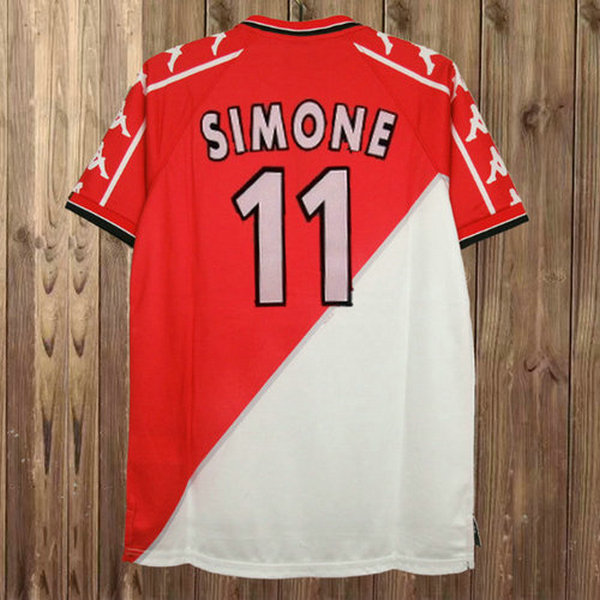 prima maglia simone 11 as monaco 1999-2000 rosso uomo