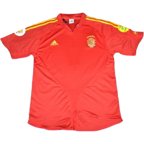 prima maglia spagna 2004 rosso uomo