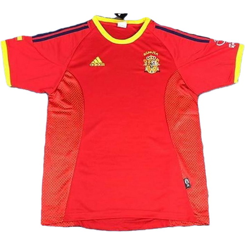 prima maglia spagna copa mundial 2002 rosso uomo