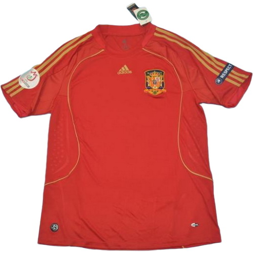 prima maglia spagna europa 2008 rosso uomo