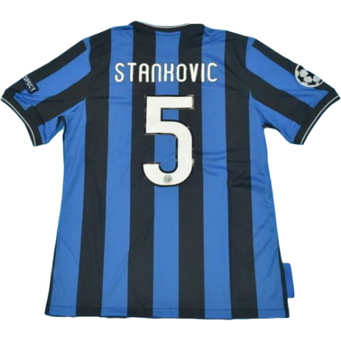 prima maglia stankovic 5 inter ucl 2010-2011 blu uomo