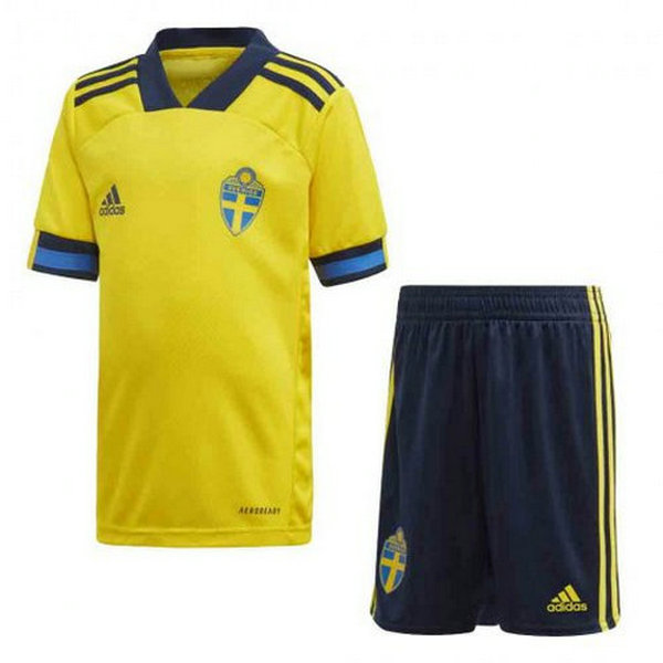 prima maglia svezia 2020-2021 giallo bambino