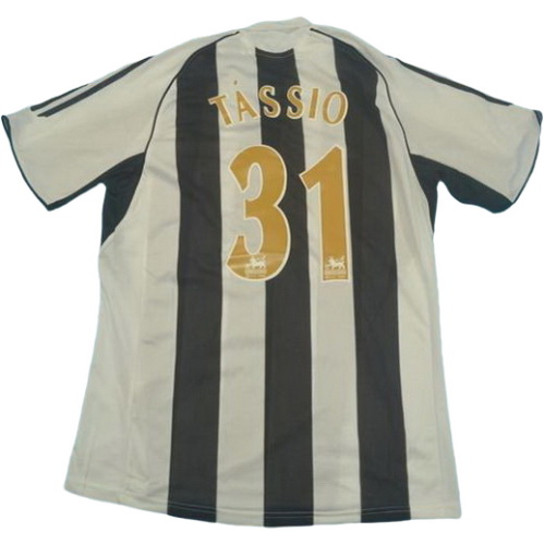 prima maglia tassio 31 newcastle united 2005-2006 nero bianco uomo