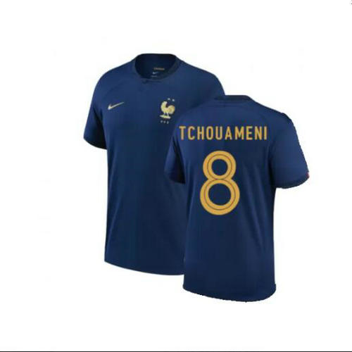 prima maglia tchouameni 8 francia 2022 uomo