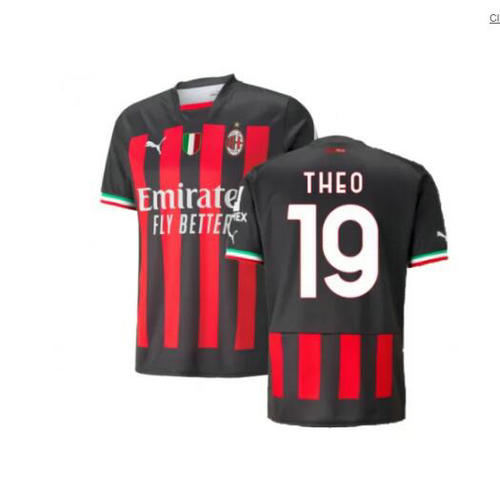 prima maglia theo 19 ac milan 2022-2023 uomo