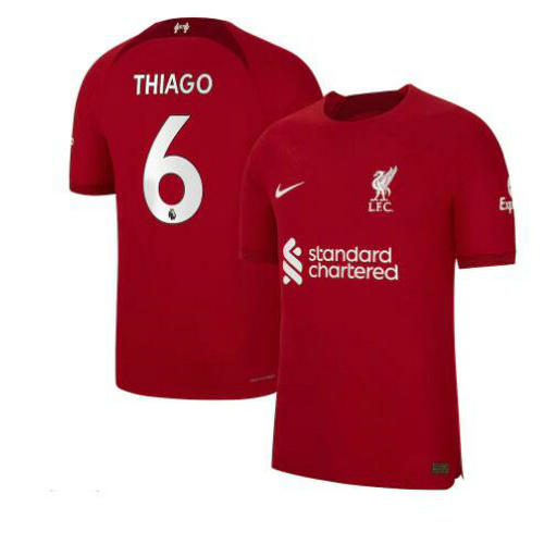 prima maglia thiago 6 liverpool 2022-2023 uomo