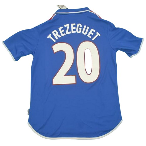 prima maglia trezeguet 20 francia 2000 blu uomo