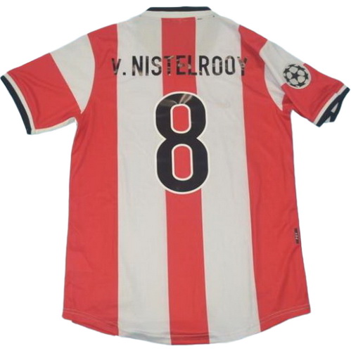 prima maglia v.nistelrooy 8 psv eindhoven 1998 rosso uomo