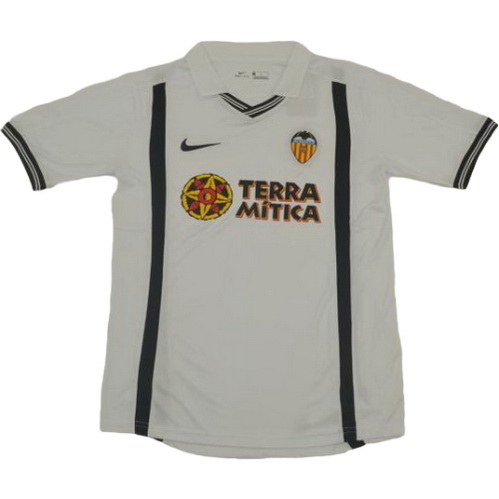 prima maglia valencia 2000-2001 bianco uomo