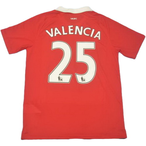 prima maglia valencia 25 manchester united pl 2010-2011 rosso uomo