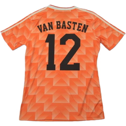 prima maglia van basten 12 olanda 1988 arancione uomo