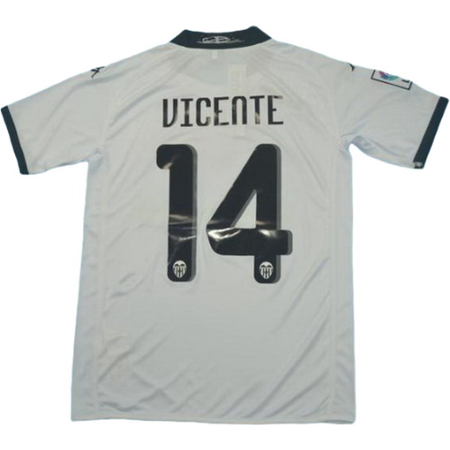 prima maglia vicente 14 valencia 2009-2010 bianco uomo