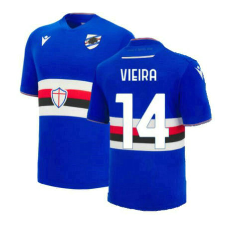 prima maglia vieira 14 sampdoria 2022-2023 uomo