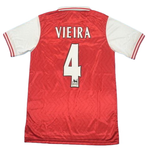 prima maglia vieira 4 arsenal 1997 rosso uomo