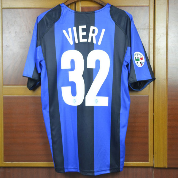 prima maglia vieri 32 inter 2004-2005 blu uomo