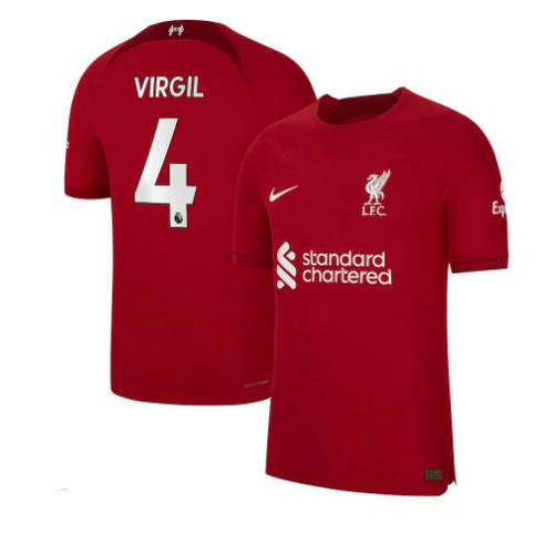 prima maglia virgil 4 liverpool 2022-2023 uomo