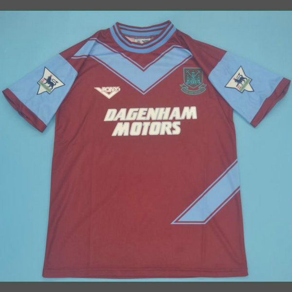 prima maglia west ham 1993-1995 rosso uomo