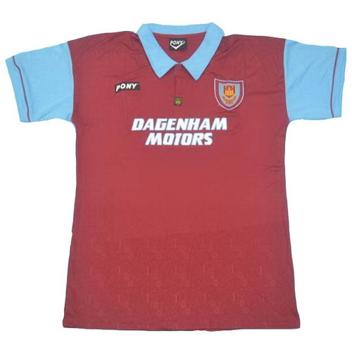 prima maglia west ham 1995 100th rosso uomo