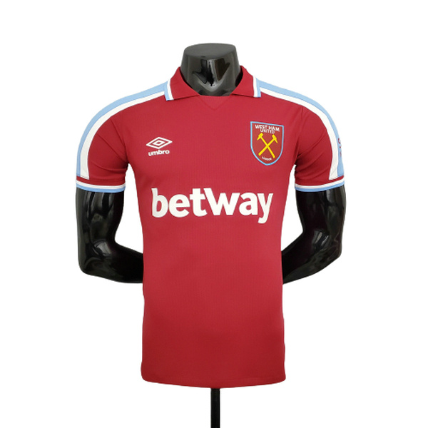 prima maglia west ham player 2021 2022 rosso uomo