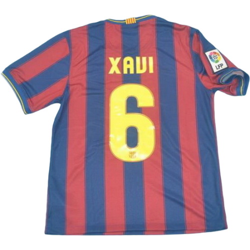 prima maglia xaui 6 barcellona 2009-2010 rosso blu uomo