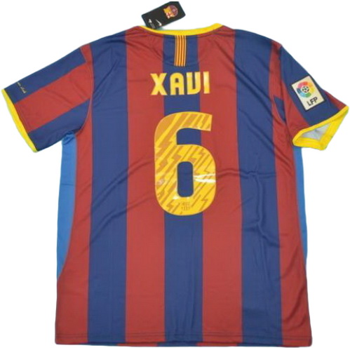 prima maglia xaui 6 barcellona lfp 2010-2011 rosso blu uomo