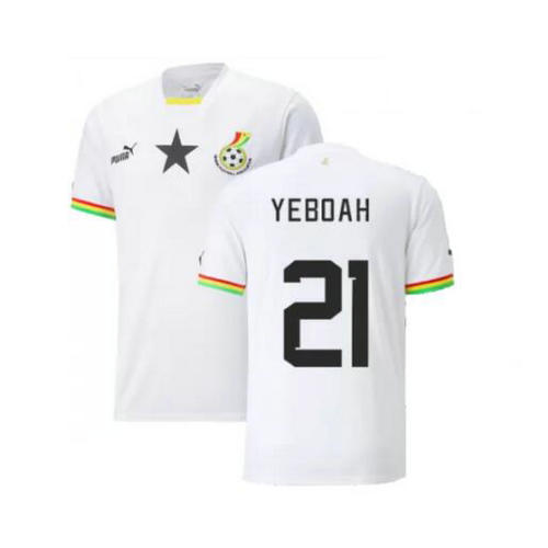 prima maglia yeboah 21 ghana 2022 uomo