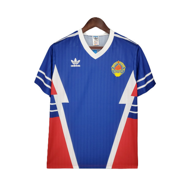 prima maglia yugoslavia 1990 blu uomo