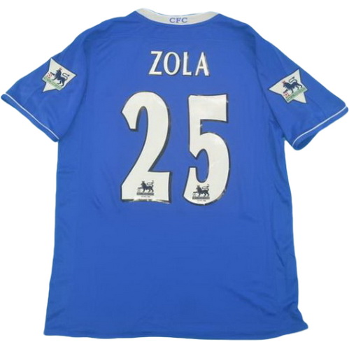 prima maglia zola 25 chelsea 2003-2005 blu uomo