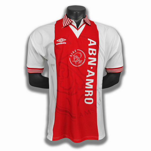 prima player maglia ajax 1994 95 rosso uomo