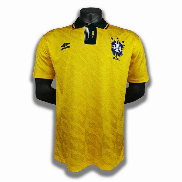 prima player maglia brasile 1991 1993 giallo uomo