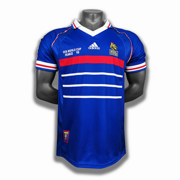 prima player maglia francia 1998 blu uomo