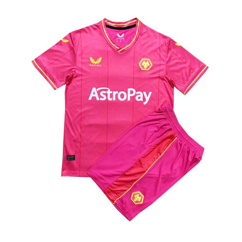 rosso maglia wolverhampton portiere 2023-2024 bambino