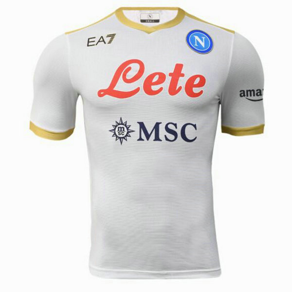 seconda divisa maglia napoli 2021 2022 bianco uomo