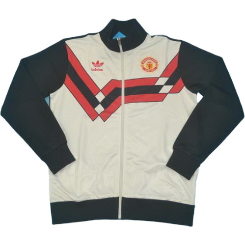 seconda giacca manchester united 1990-1992 bianco uomo