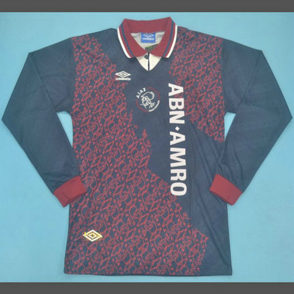 seconda maglia ajax manica lunga 1994-1995 blu uomo