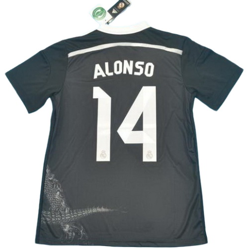 seconda maglia alonso 14 real madrid 2014-2015 nero uomo