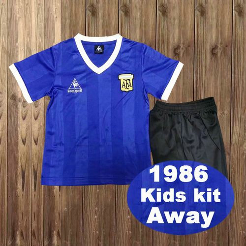 seconda maglia argentina 1986 bambino