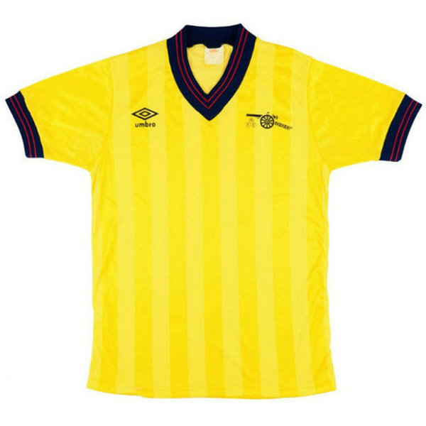 seconda maglia arsenal 1984-1986 giallo uomo