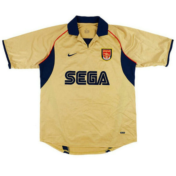 seconda maglia arsenal 2002 giallo uomo