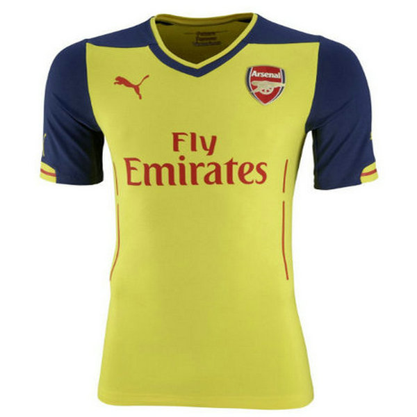 seconda maglia arsenal 2014-2015 giallo uomo