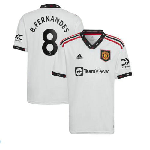 seconda maglia b.fernandes 8 manchester united 2022-2023 uomo