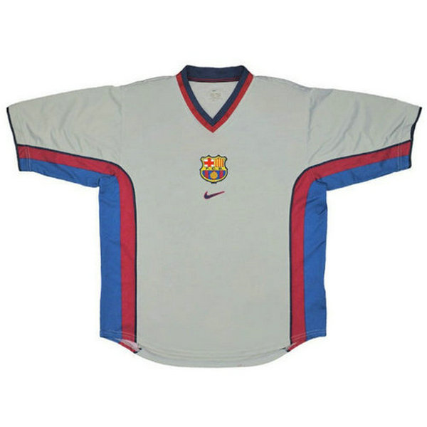 seconda maglia barcellona 2000-2001 grigio uomo