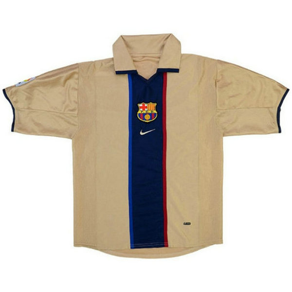 seconda maglia barcellona 2002-2003 giallo uomo