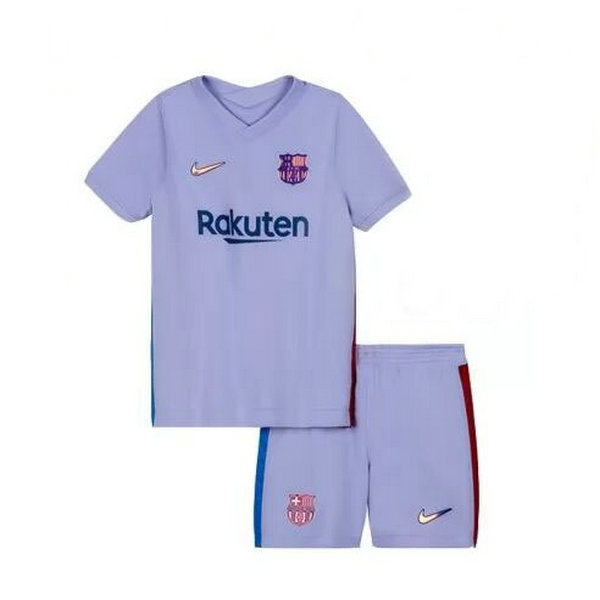 seconda maglia barcellona 2021 2022 bianco bambino