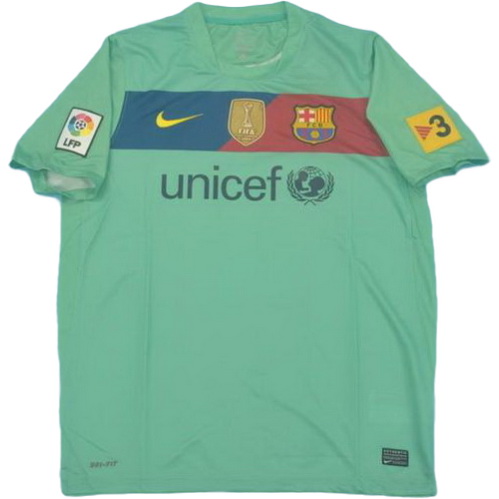 seconda maglia barcellona lfp 2010-2011 verde uomo